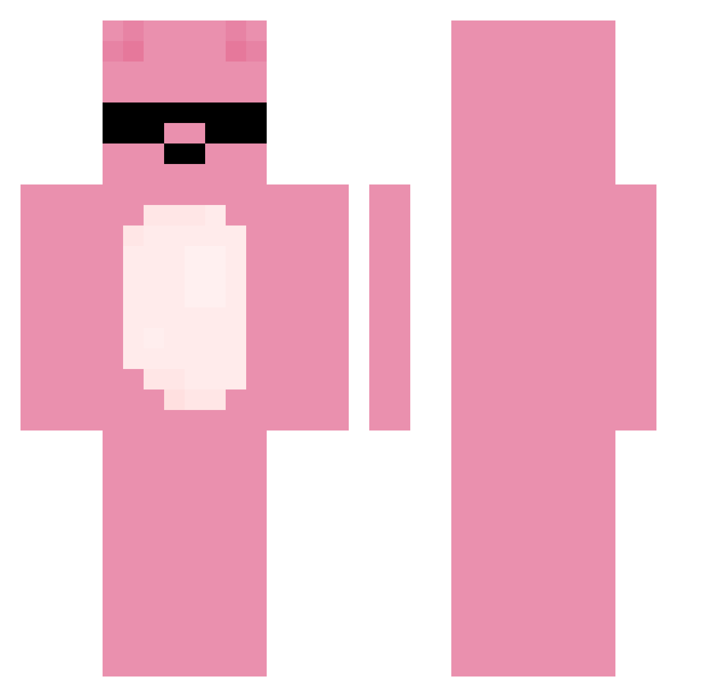 TW1G0001 Minecraft skin, front and back view