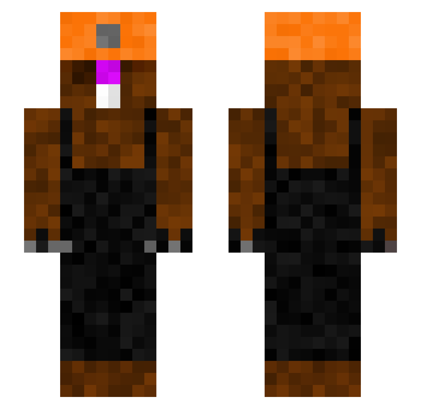 Xx__Zach__xX Minecraft skin, front and back view