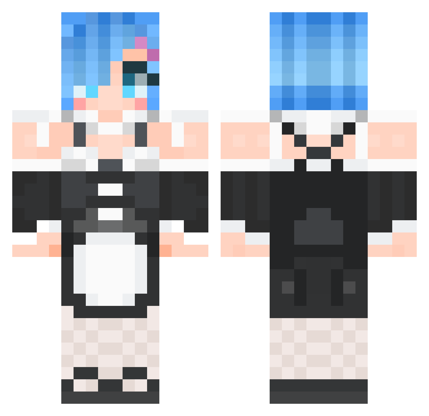 JoNyGamer13 Minecraft skin, front and back view