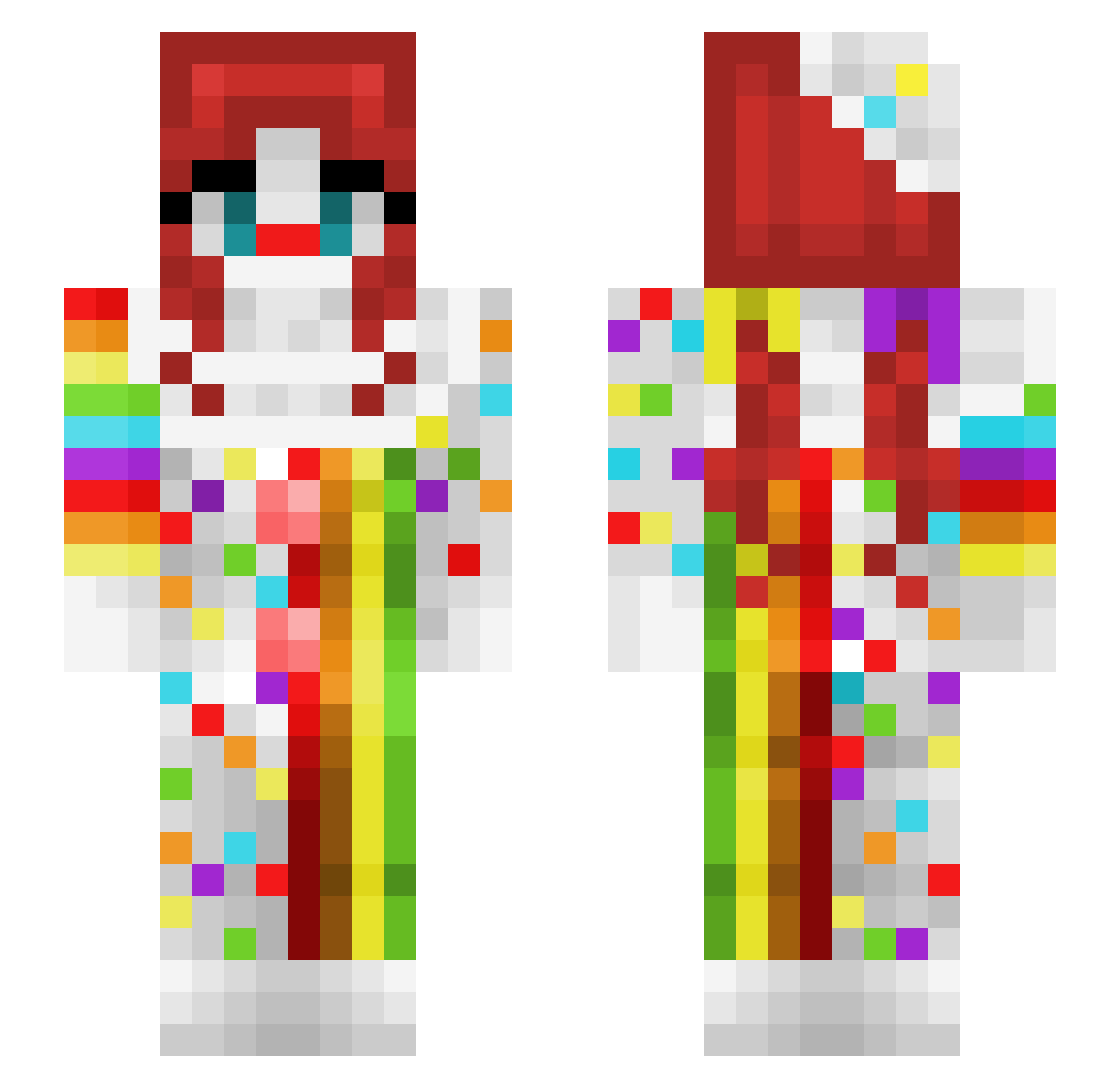 ZZZZsleepZZZZZ Minecraft skin, front and back view