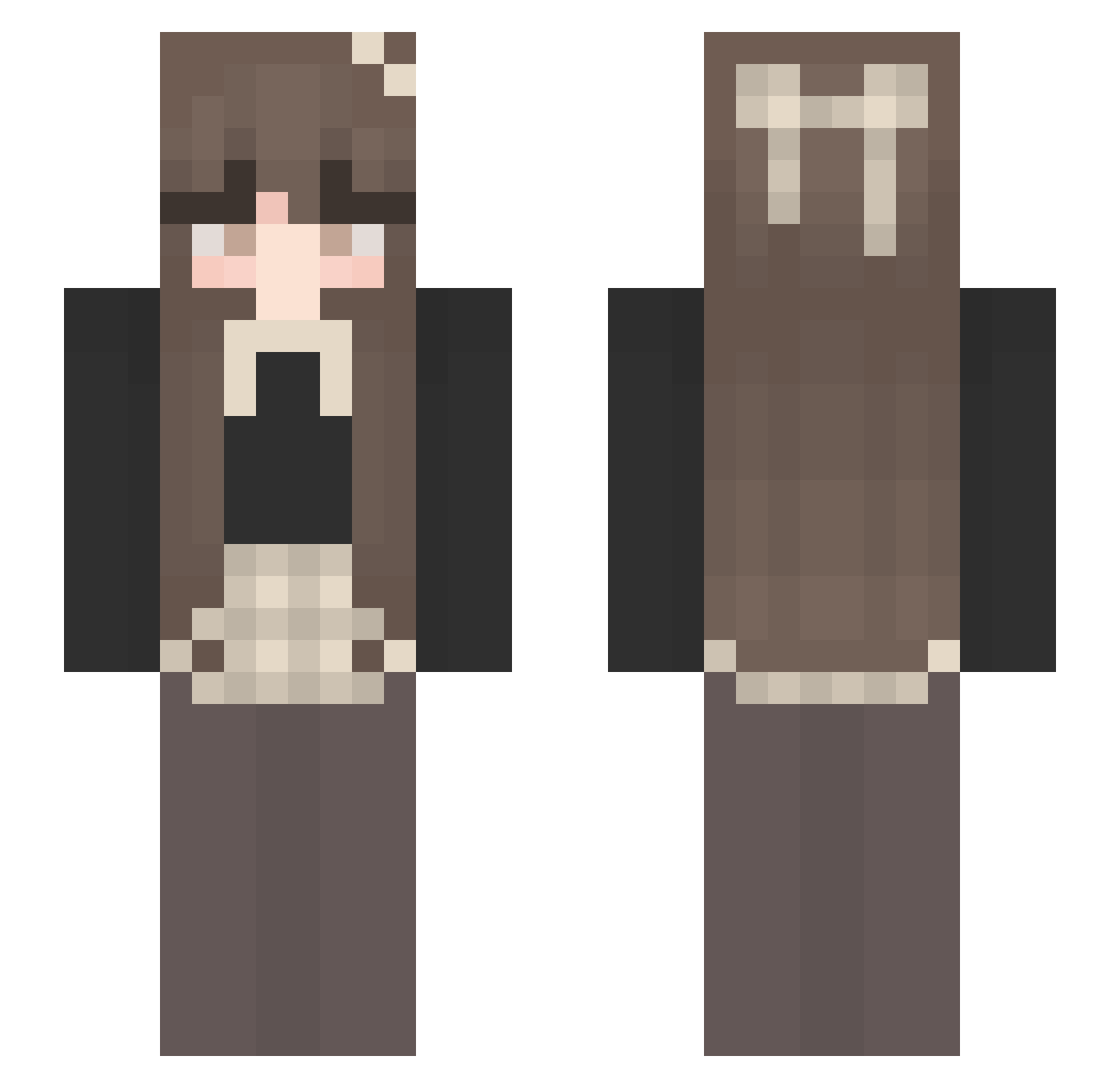 seli_2 Minecraft skin, front and back view
