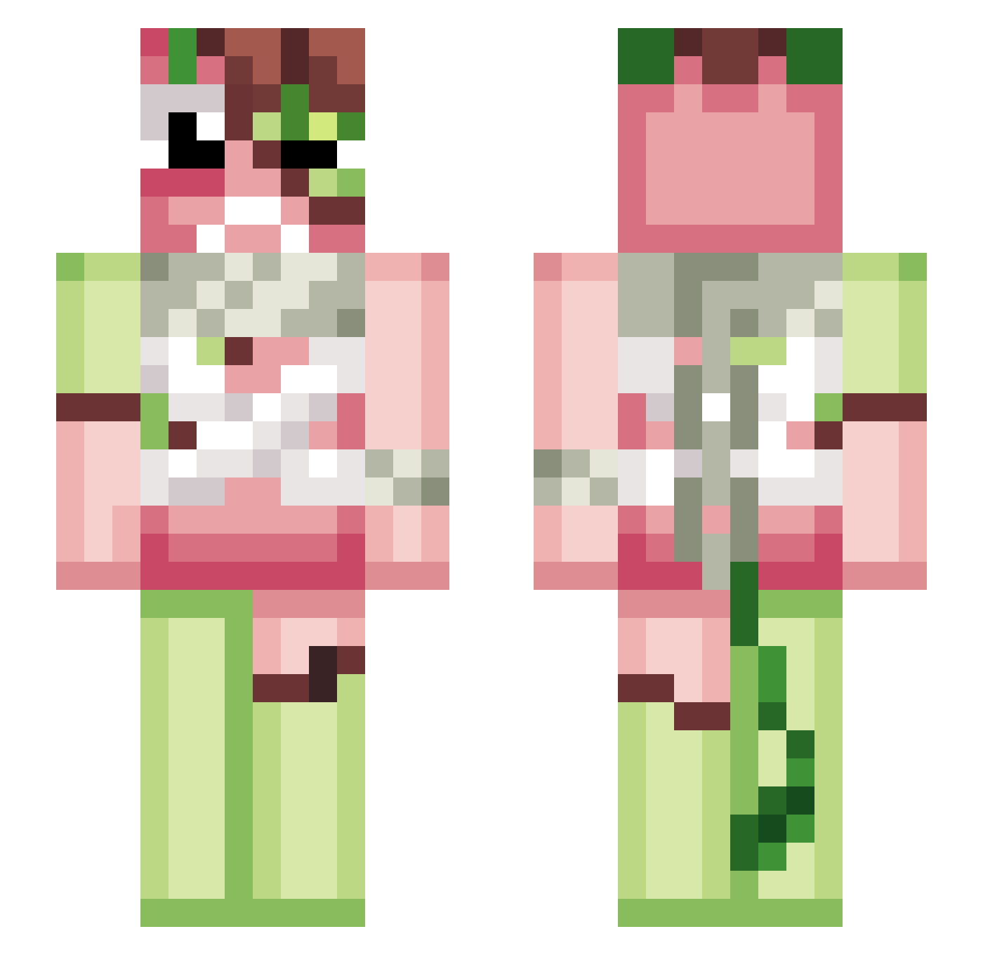 Adoring_Stars Minecraft skin, front and back view