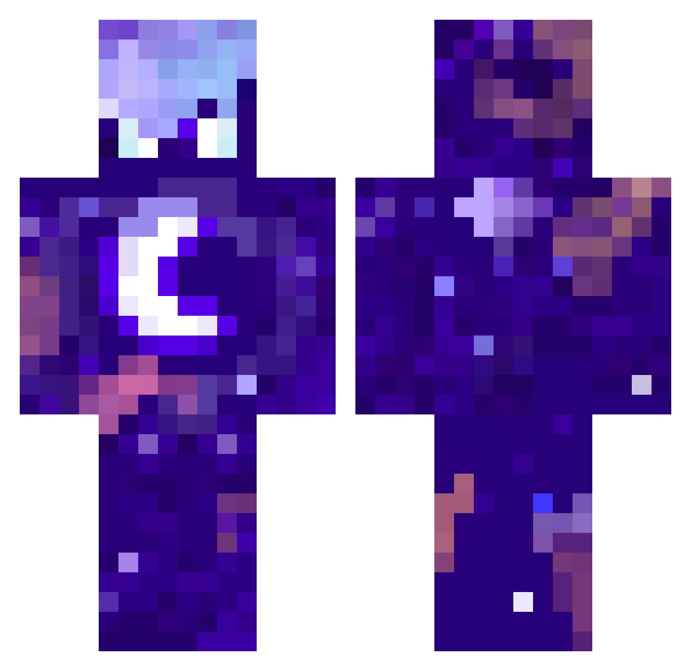 khalilalucard Minecraft skin, front and back view