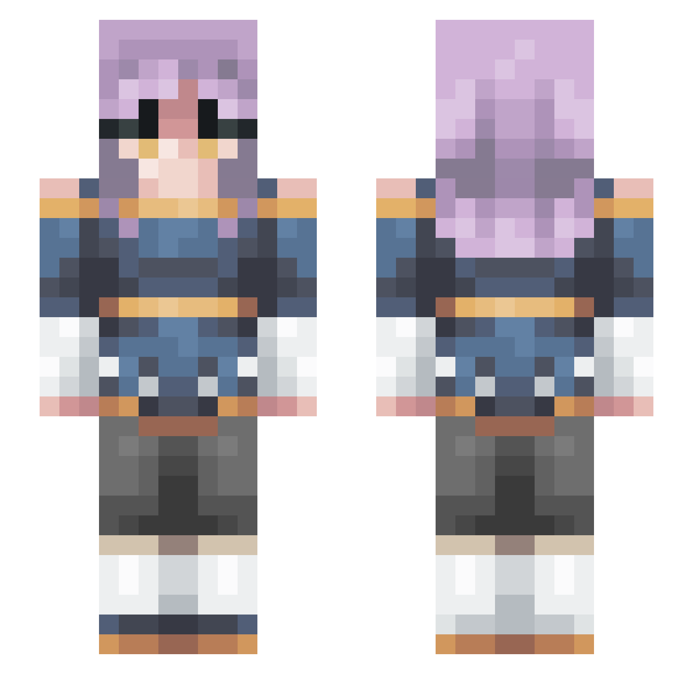 prezes32 Minecraft skin, front and back view