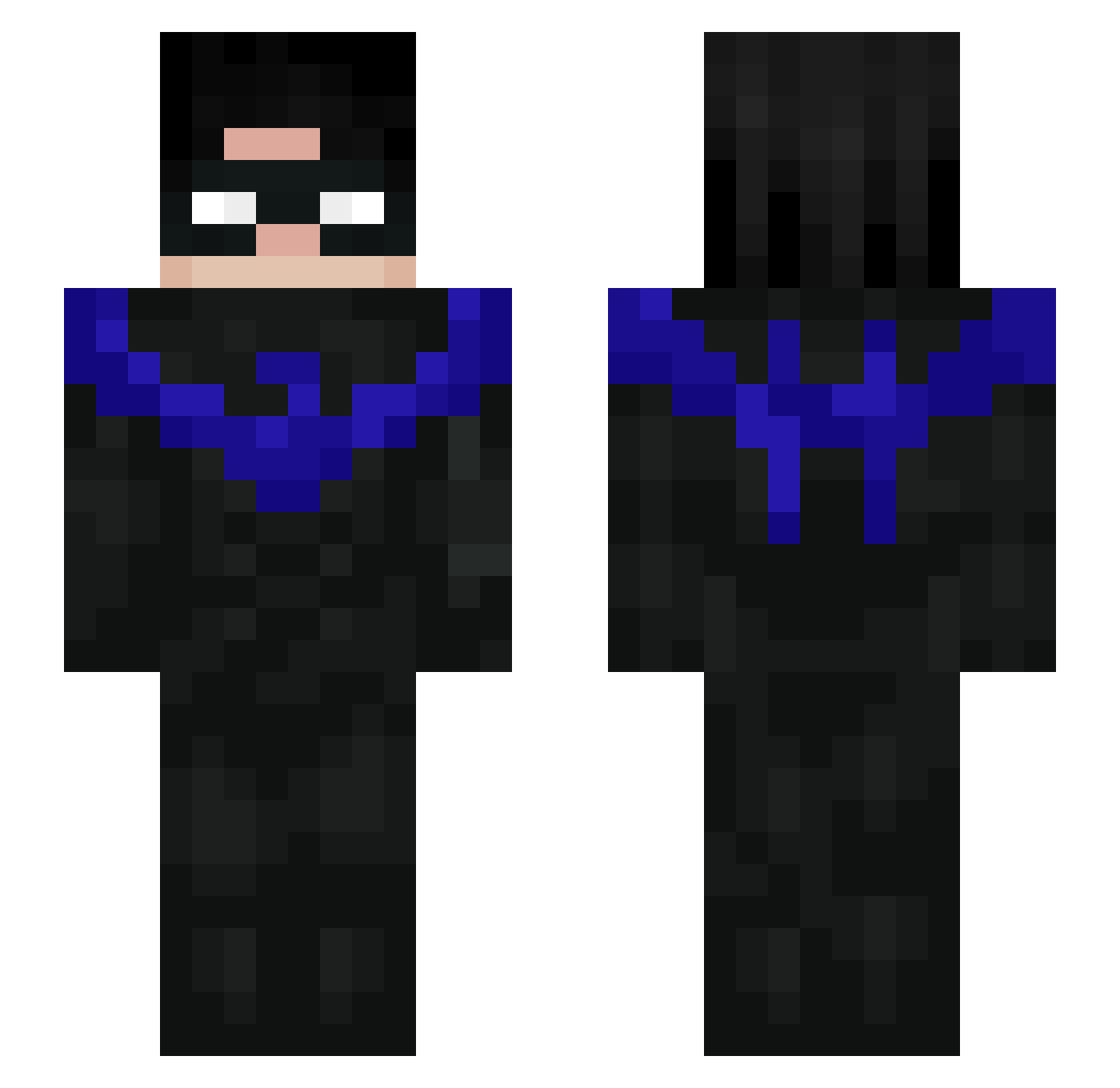 LiamLongnose2820 Minecraft skin, front and back view