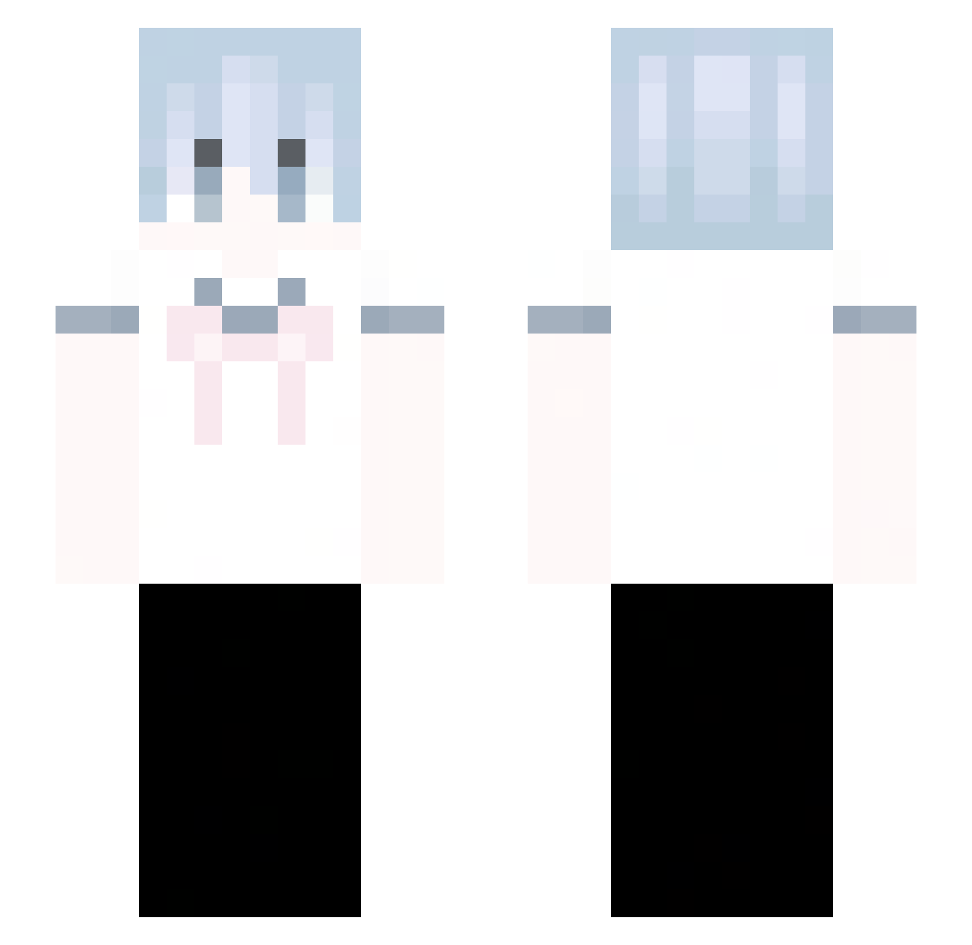Luci4_98 Minecraft skin, front and back view