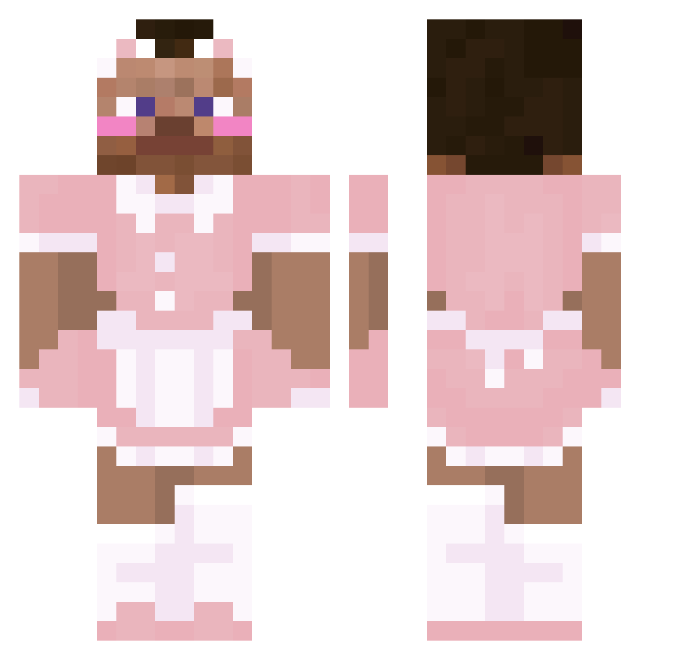 speerse Minecraft skin, front and back view
