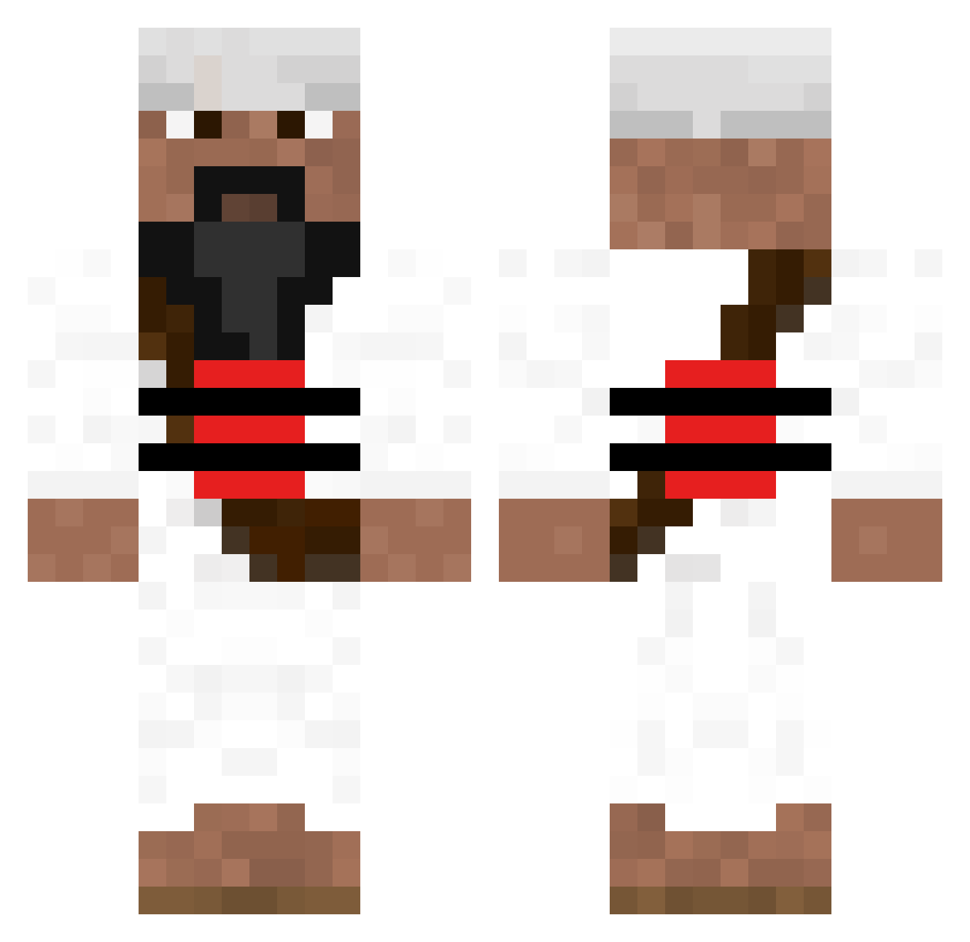 JontePonte07 Minecraft skin, front and back view