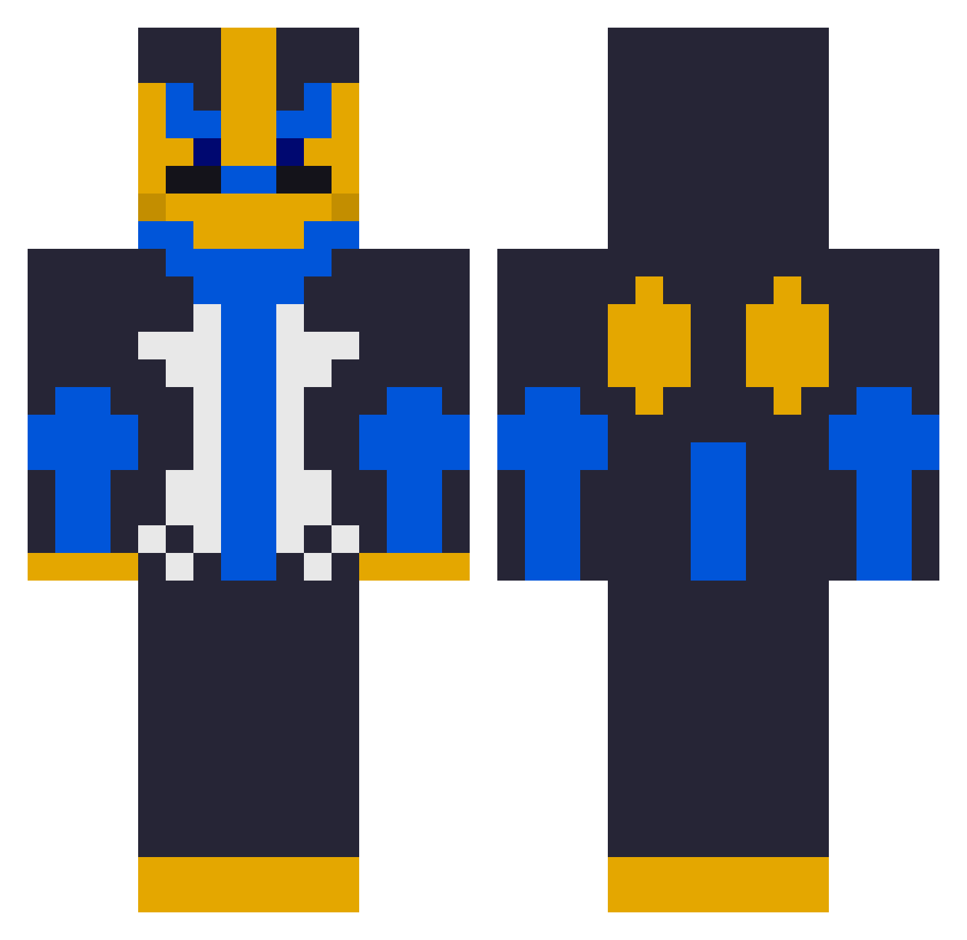 ByeongMan_ Minecraft skin, front and back view