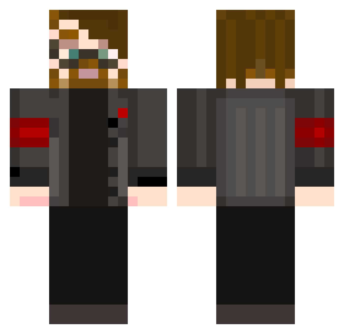 nemoNekita2005 Minecraft skin, front and back view