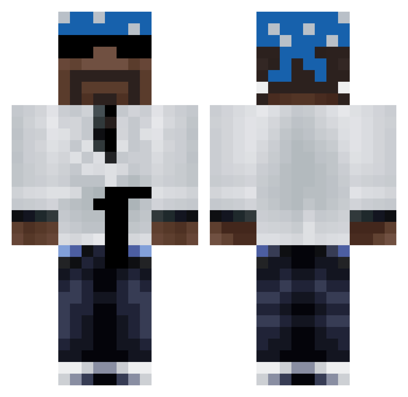 juulingmonkey Minecraft skin, front and back view