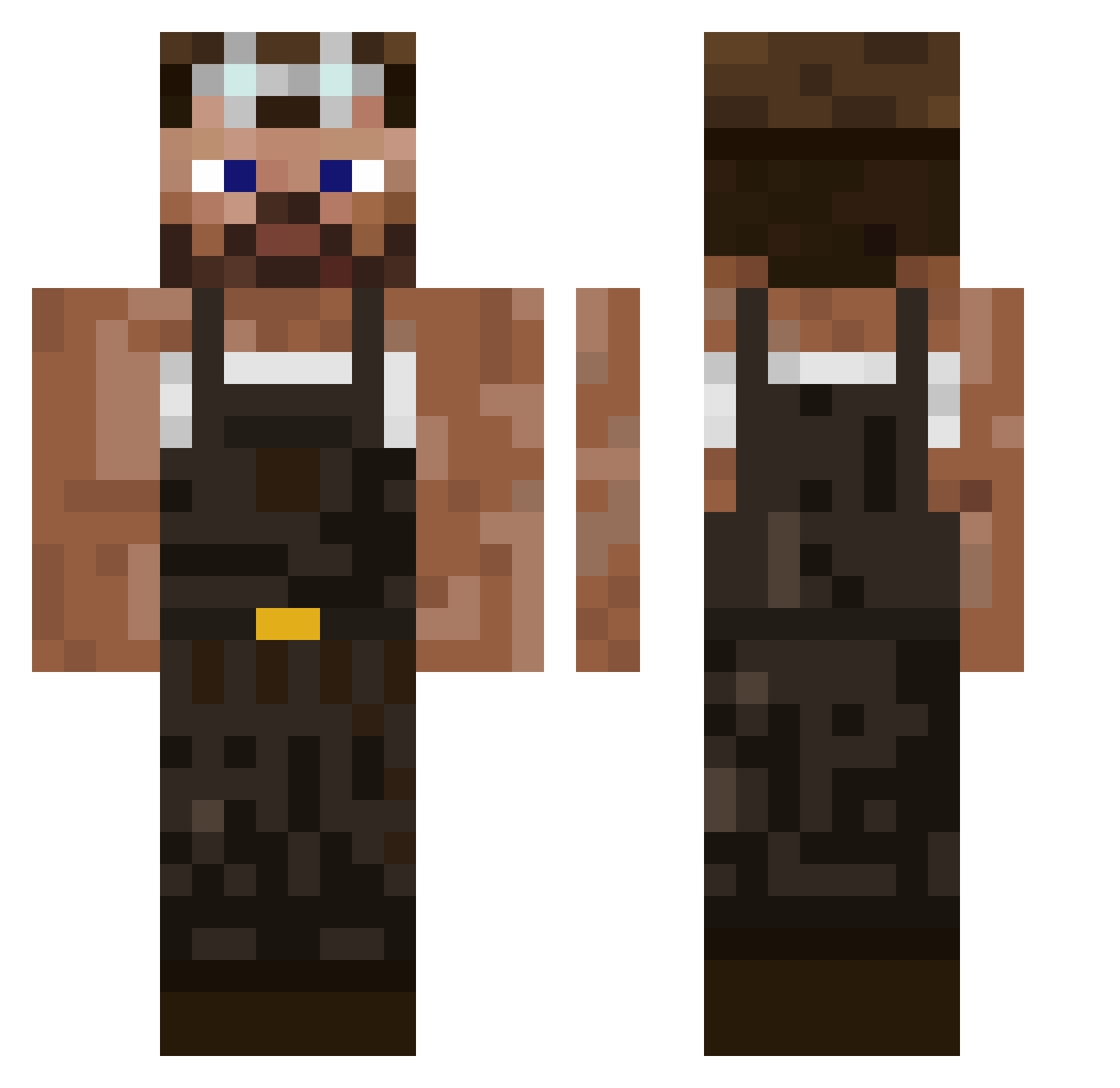 __Charls__ Minecraft skin, front and back view