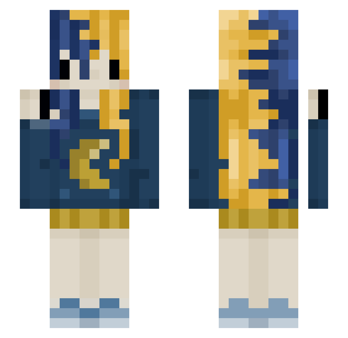 xenia_1203 Minecraft skin, front and back view