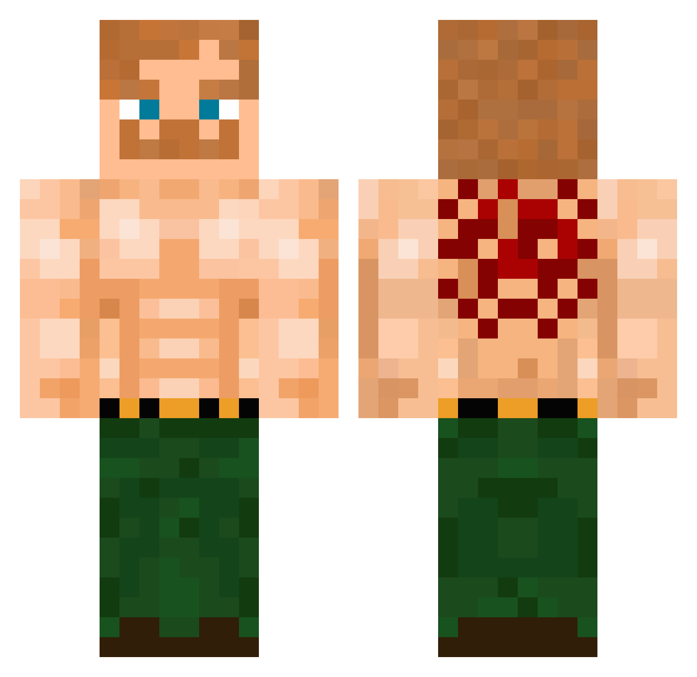 arcymistrzz Minecraft skin, front and back view