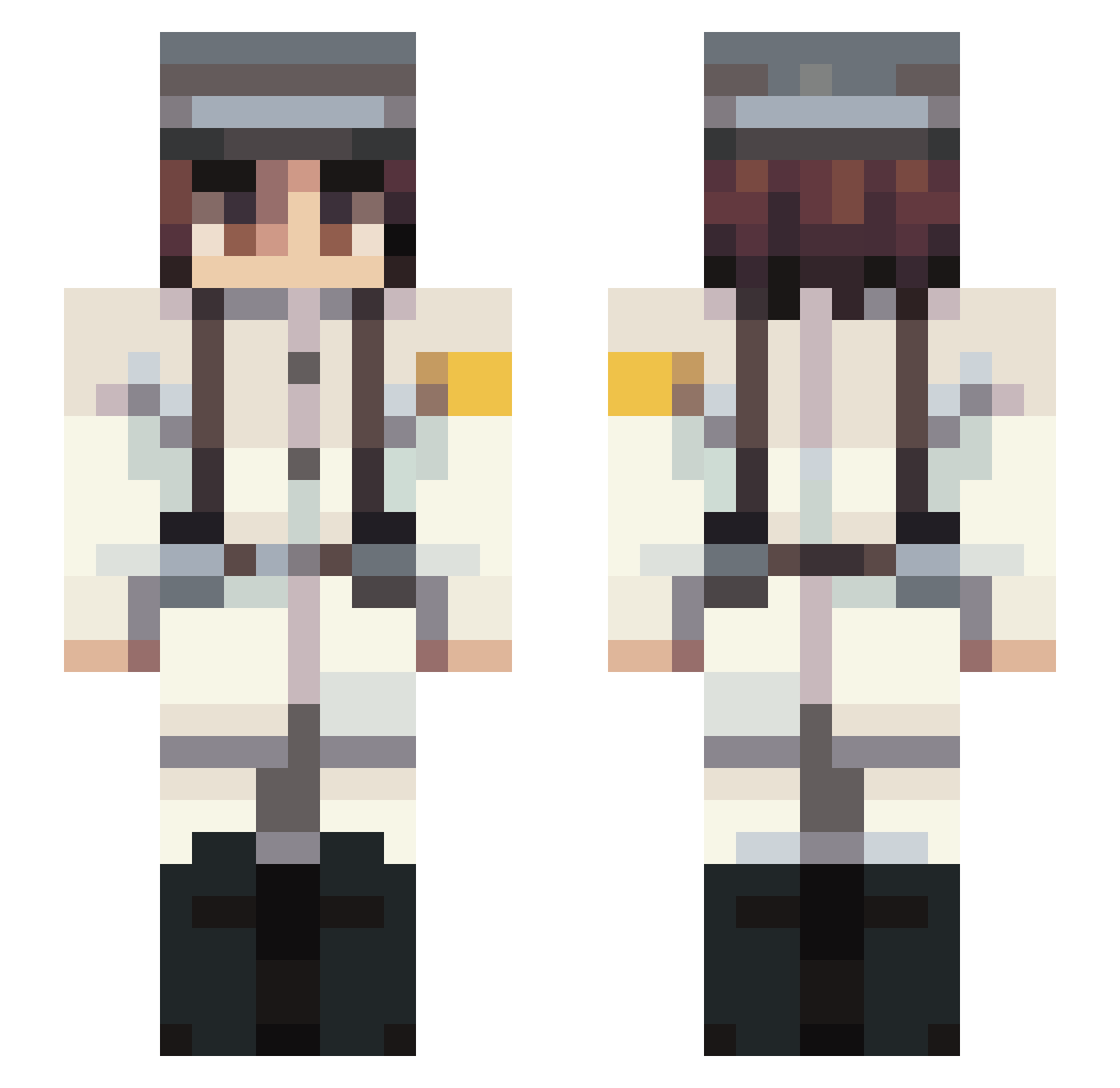 JamesMartin4444_ Minecraft skin, front and back view