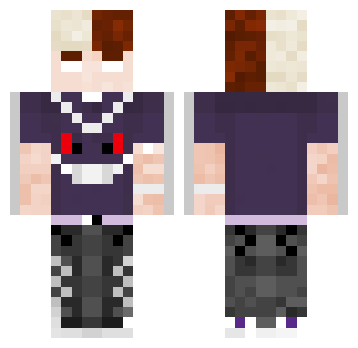 esse_mgl Minecraft skin, front and back view