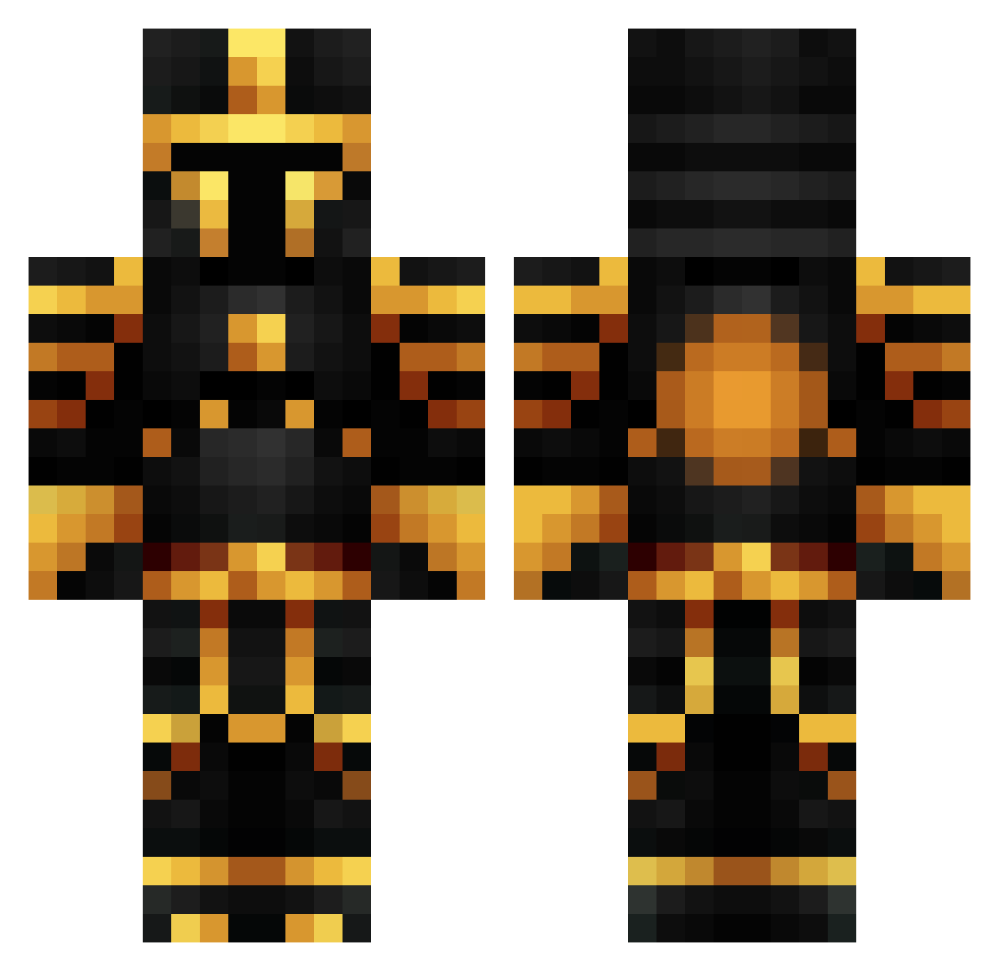 Rada2006 Minecraft skin, front and back view