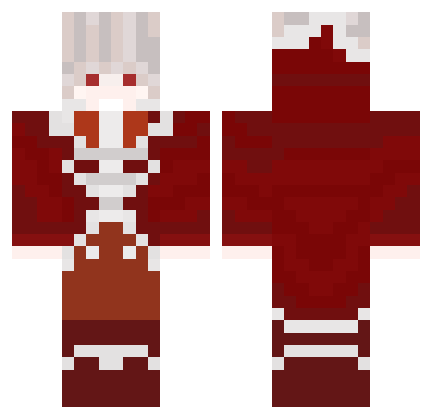 Tariq_SHADOW Minecraft skin, front and back view