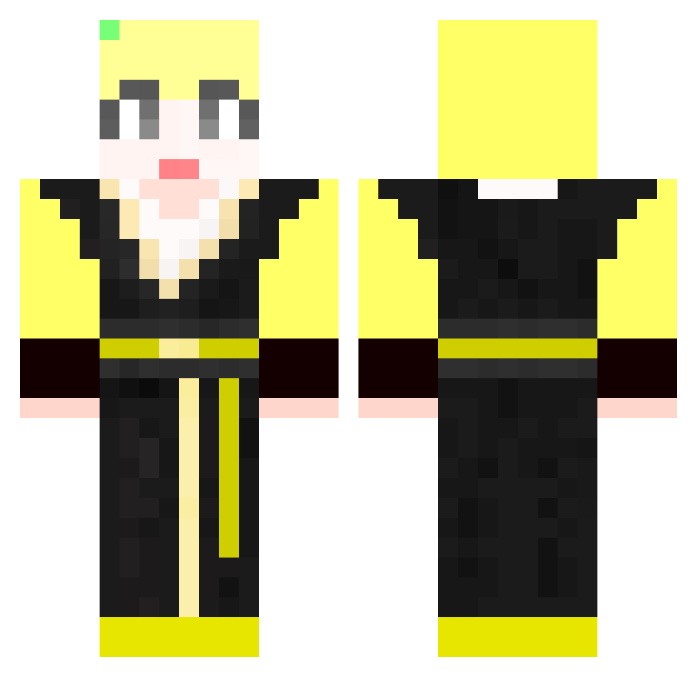 s_4goo Minecraft skin, front and back view