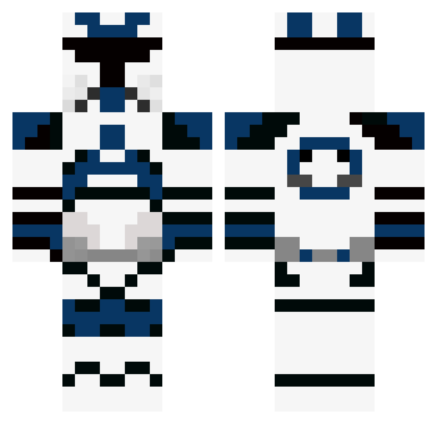 ESONewJersey Minecraft skin, front and back view
