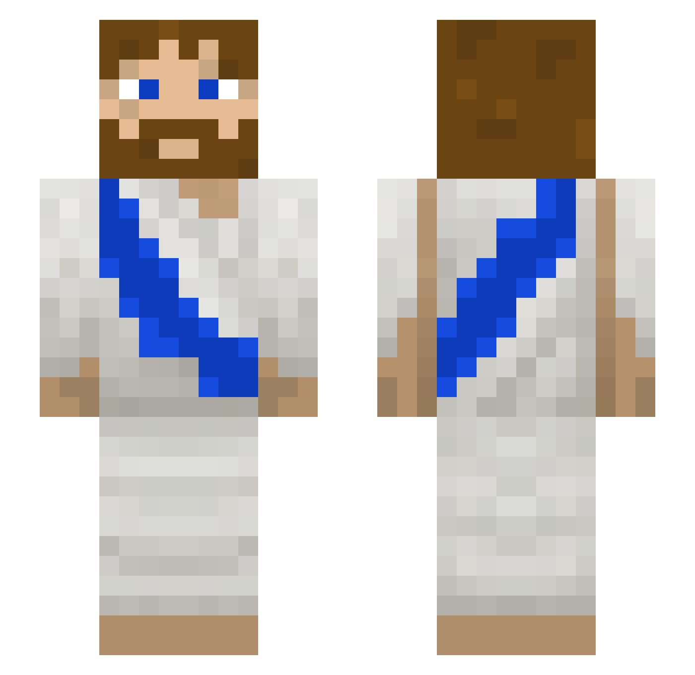 Maxiorekk Minecraft skin, front and back view