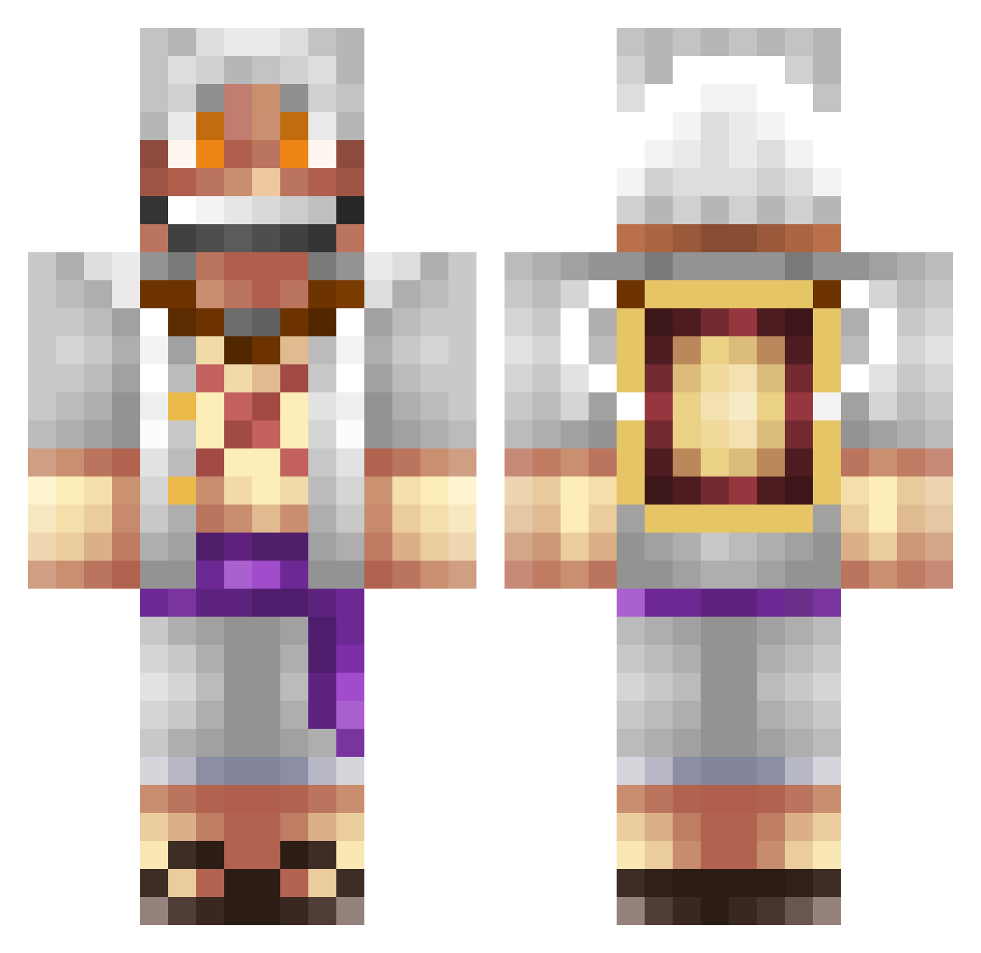 Pro_Gamer1234 Minecraft skin, front and back view