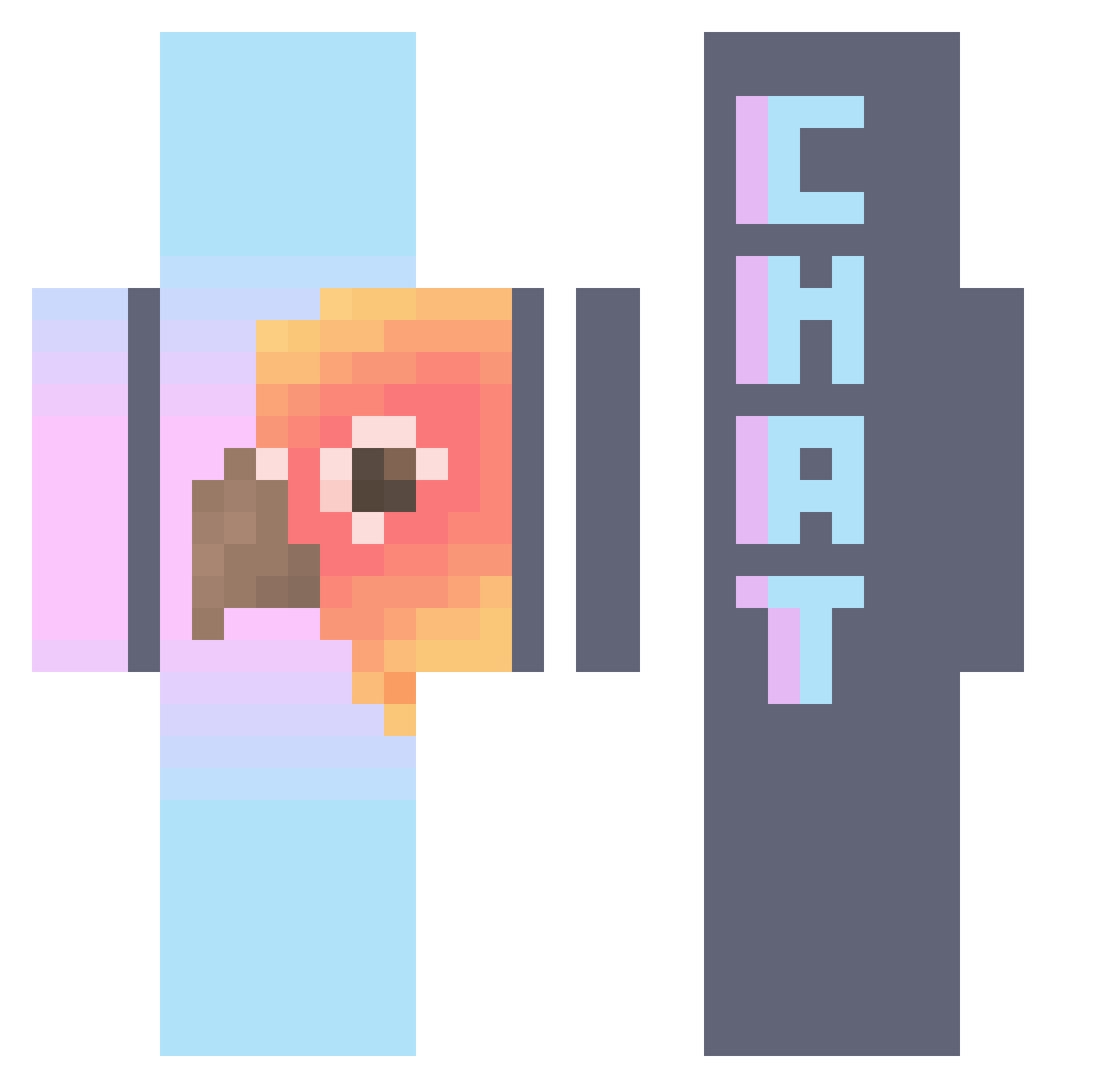flappy1 Minecraft skin, front and back view