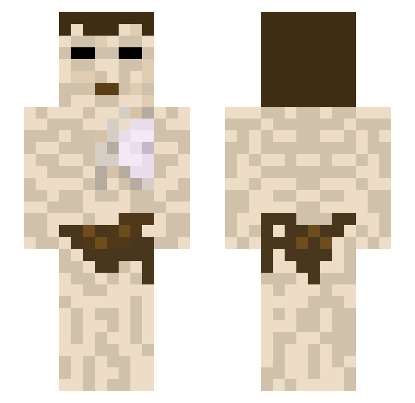 Breaker712 Minecraft skin, front and back view