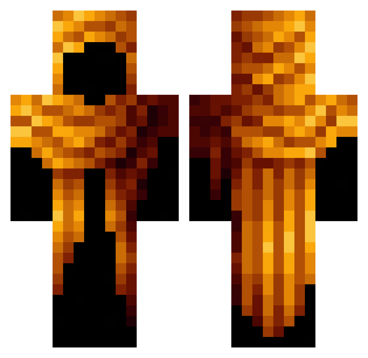 X_Oper Minecraft skin, front and back view