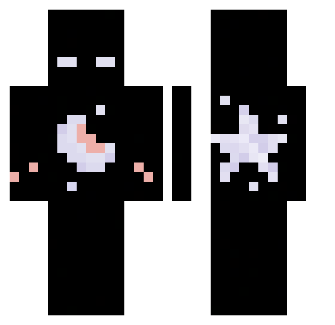 AntaresCM Minecraft skin, front and back view