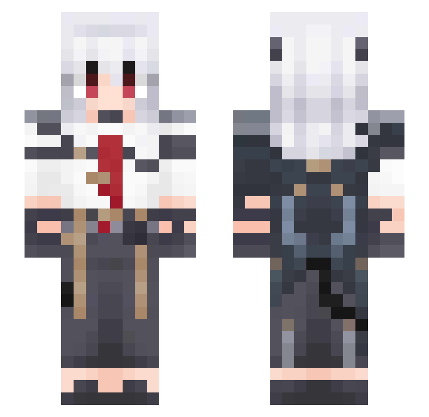 Akari1576 Minecraft skin, front and back view