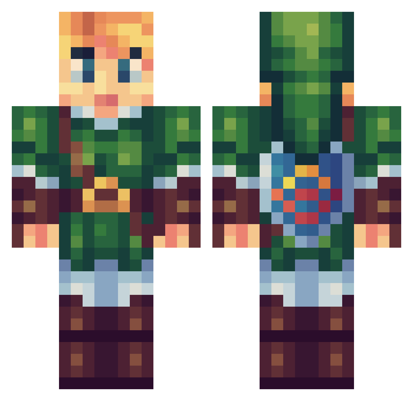 L1GM4_B4LL2 Minecraft skin, front and back view