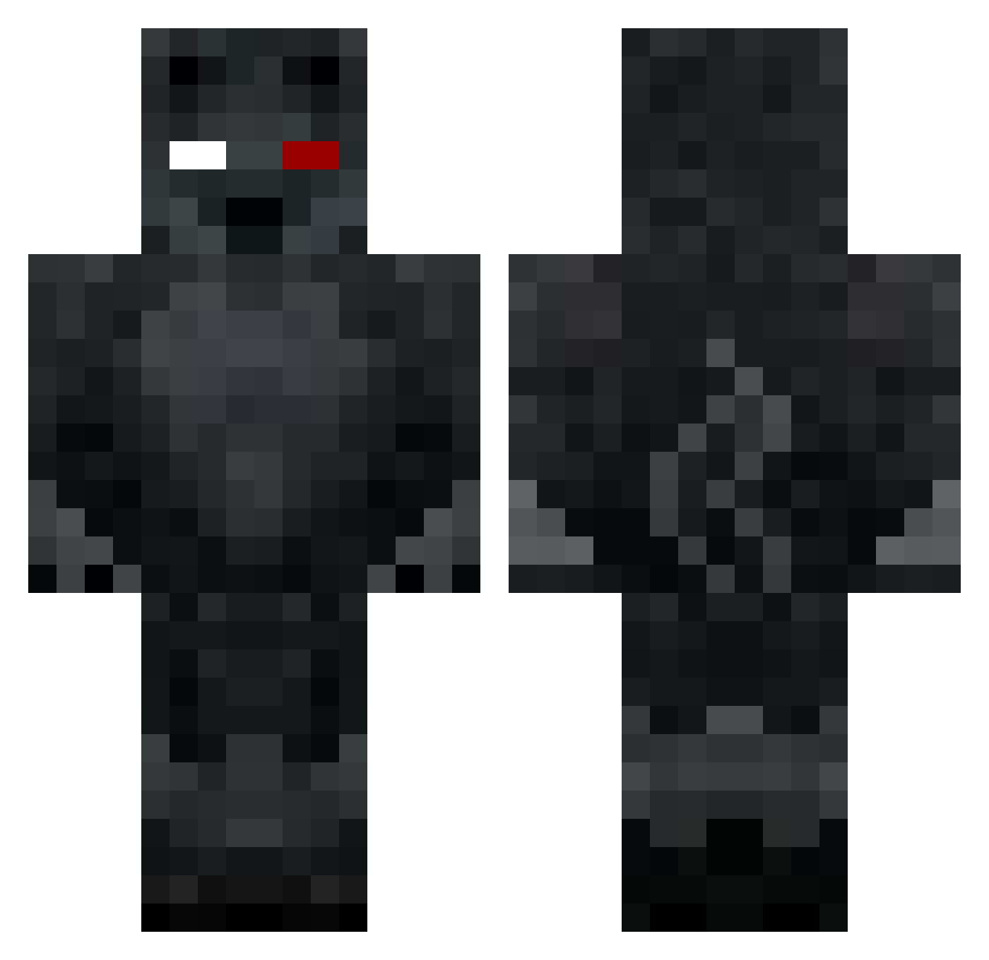 ltsTene Minecraft skin, front and back view