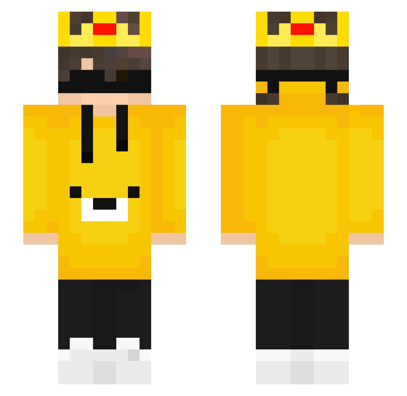 wyattbannerman Minecraft skin, front and back view