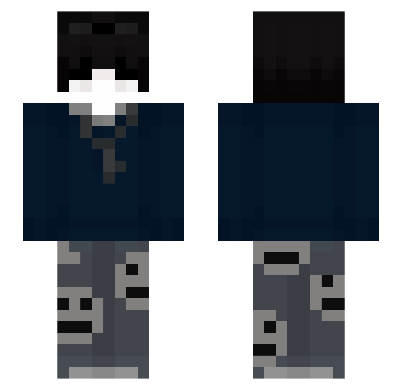 MAKIZ_ Minecraft skin, front and back view
