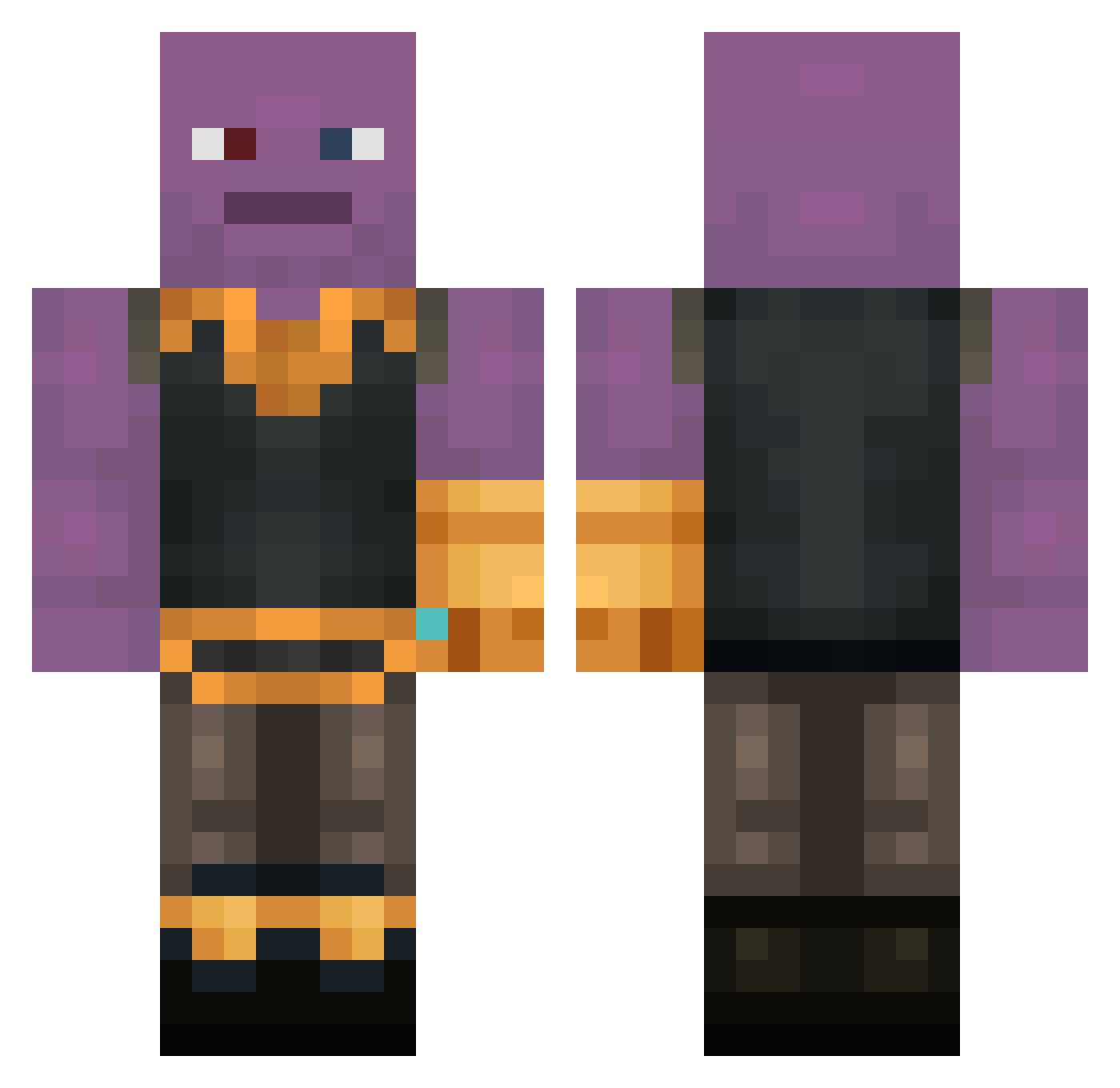 _x_Kami_x_ Minecraft skin, front and back view