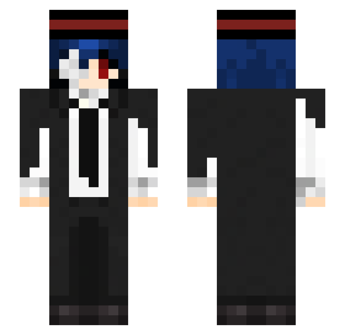 SheerCold_ Minecraft skin, front and back view