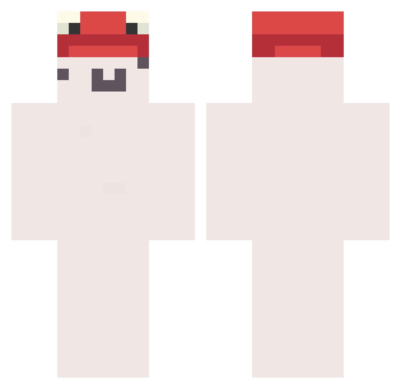 elviiy Minecraft skin, front and back view