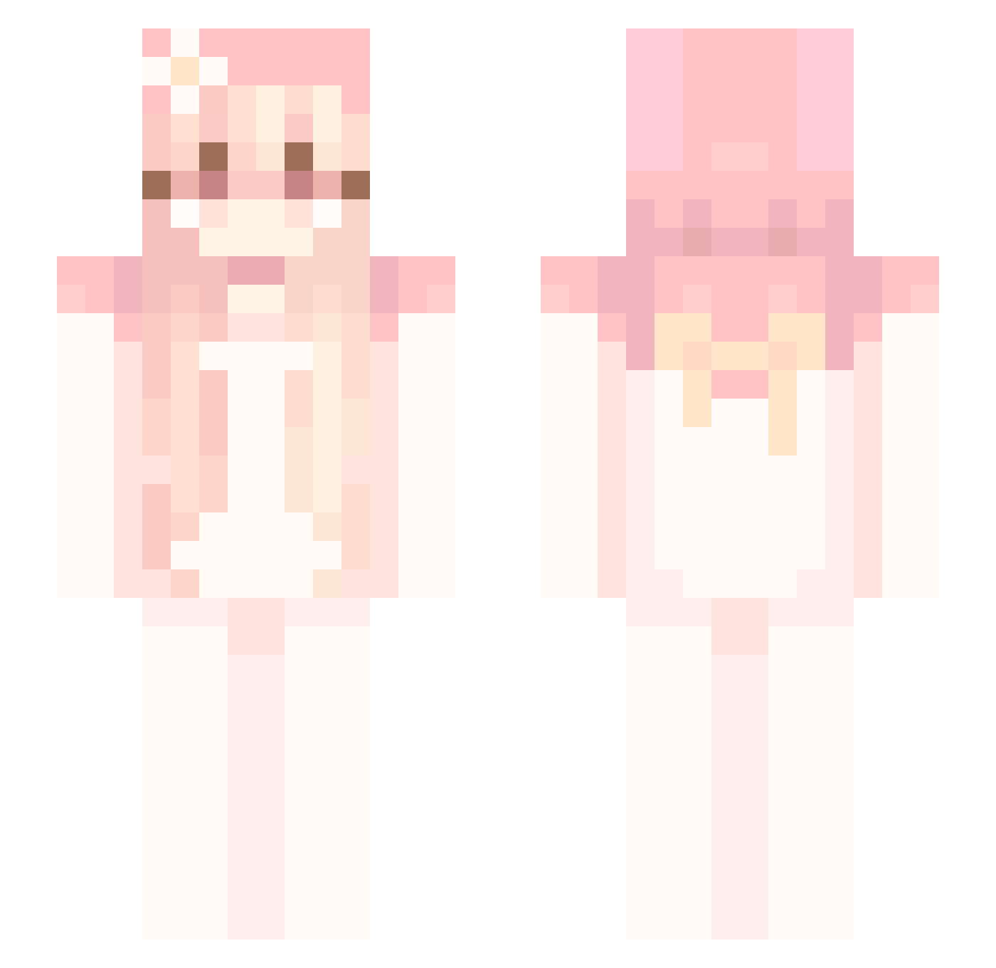 sailorvenuz Minecraft skin, front and back view