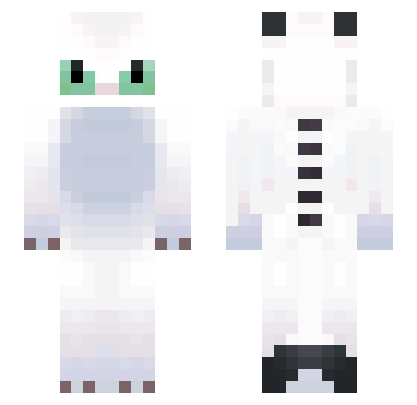 TheWindMC Minecraft skin, front and back view