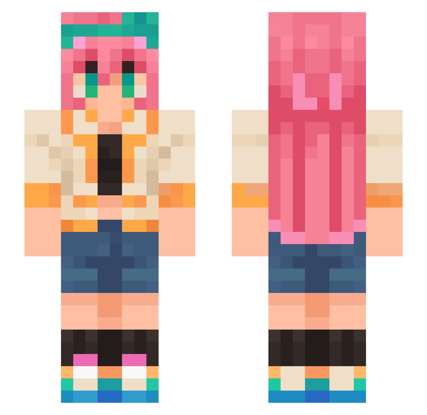 parsleyman101 Minecraft skin, front and back view