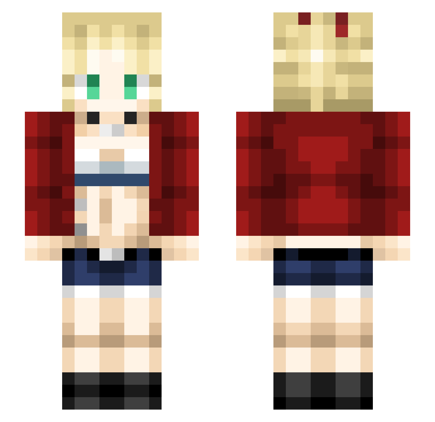 Fydo_ Minecraft skin, front and back view
