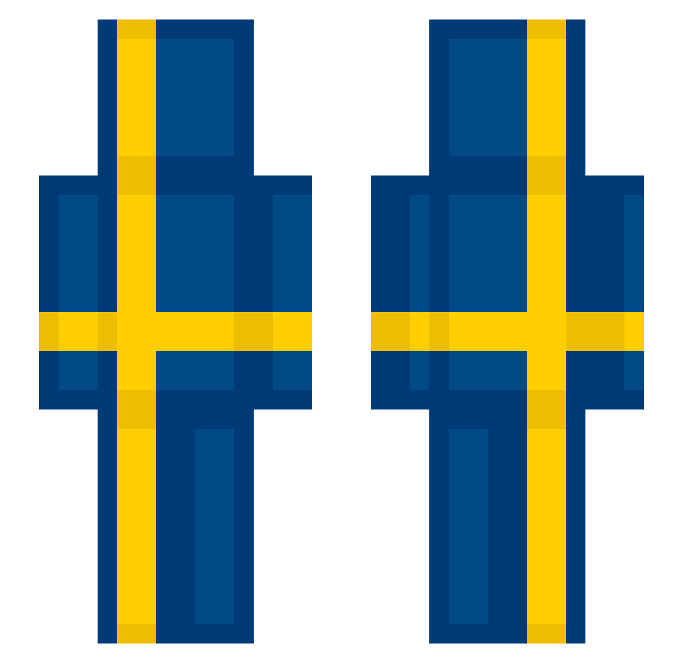 stockholmgod Minecraft skin, front and back view
