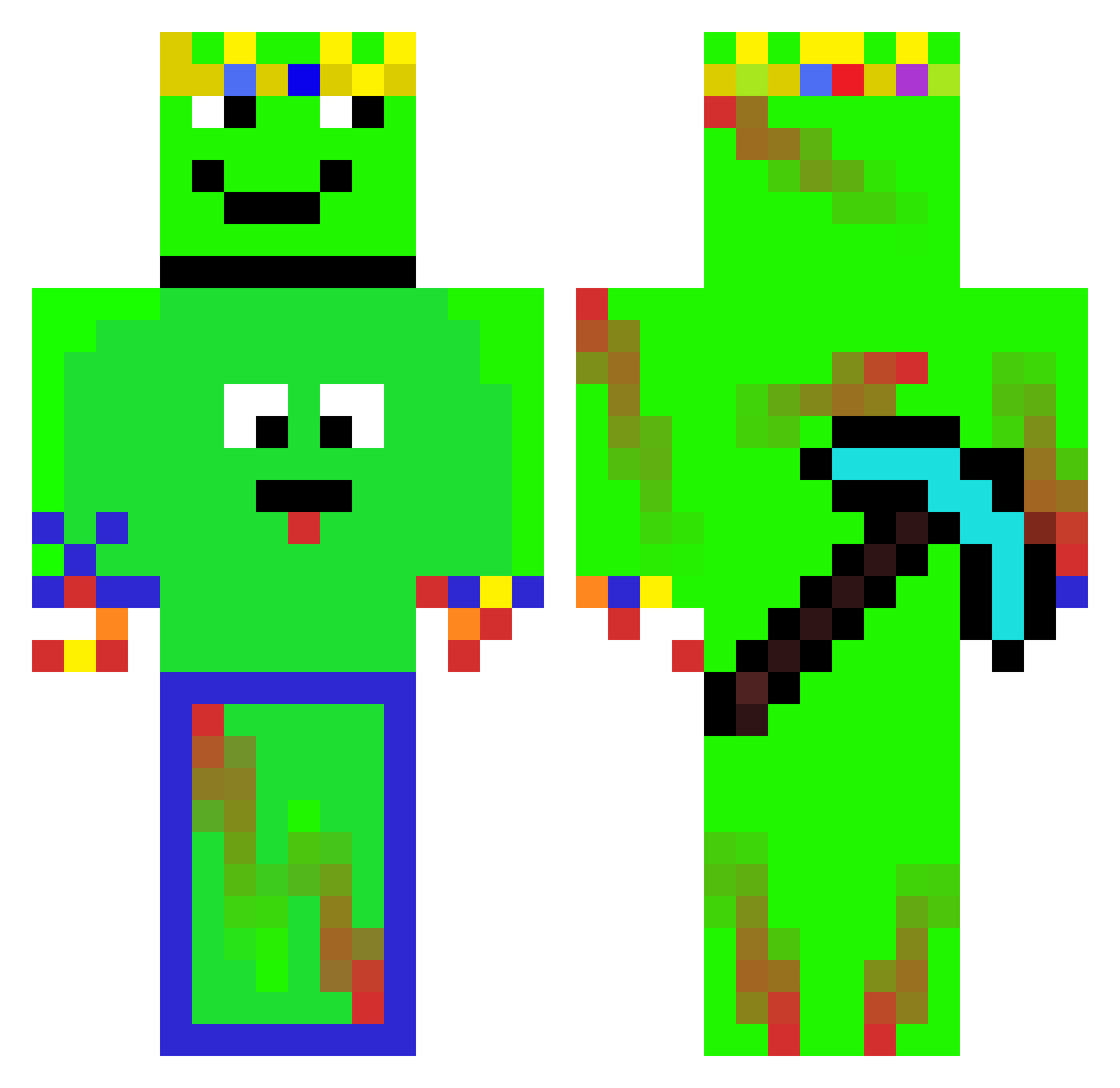 MieszkoSzef Minecraft skin, front and back view