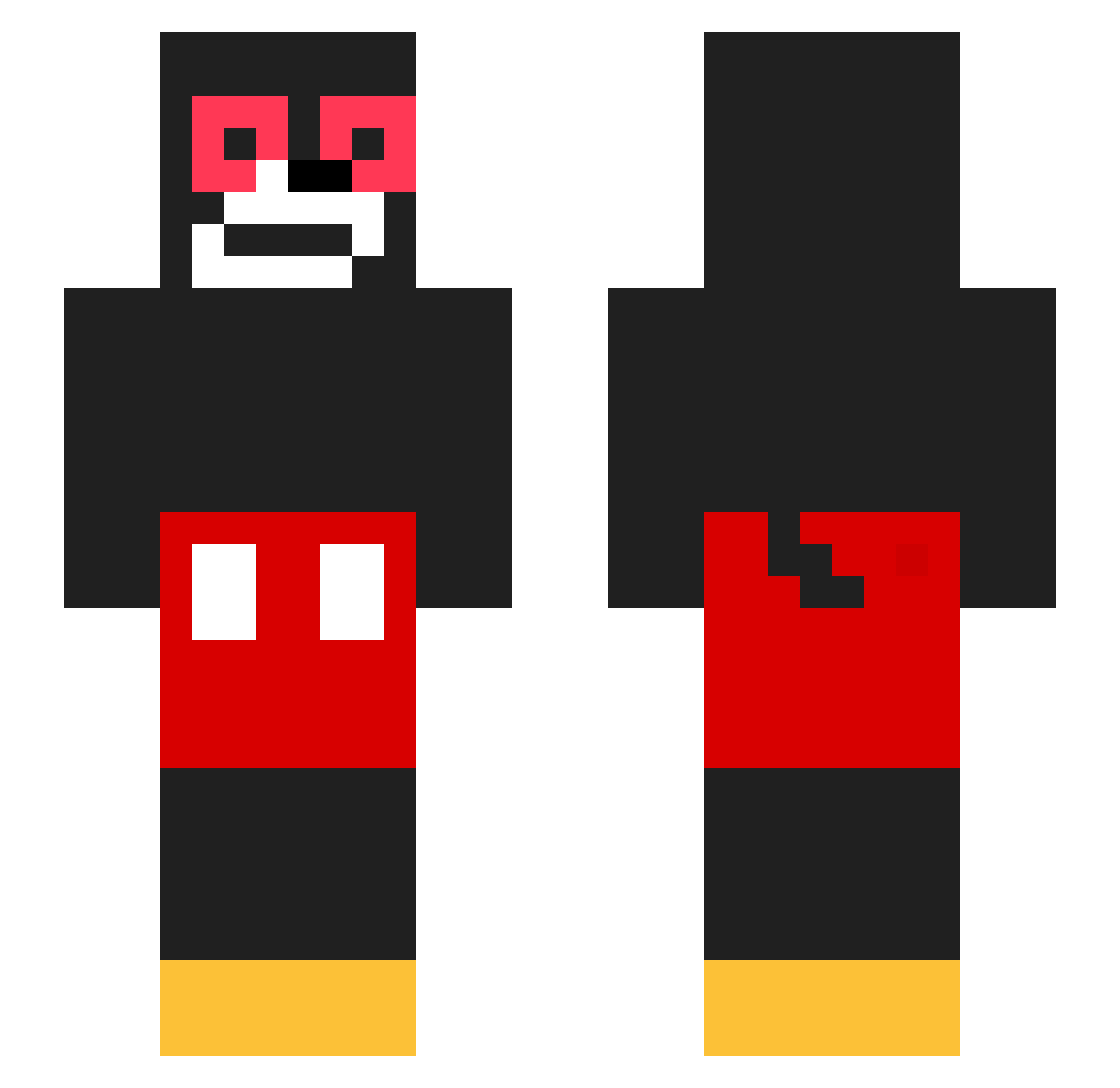86wa_ Minecraft skin, front and back view