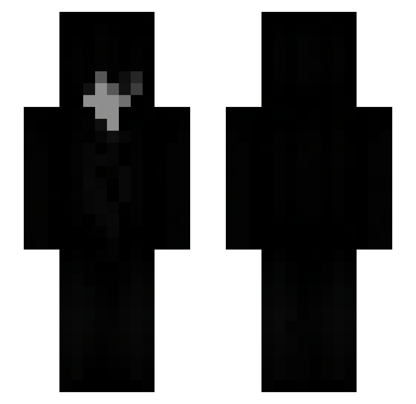 lqcx Minecraft skin, front and back view