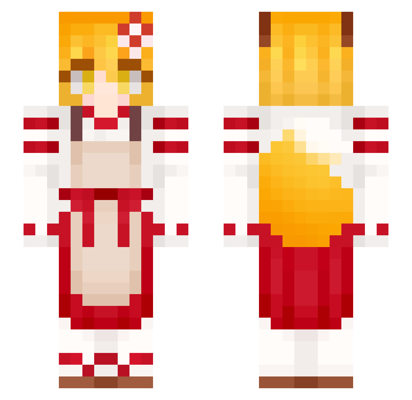 wtfmoody Minecraft skin, front and back view