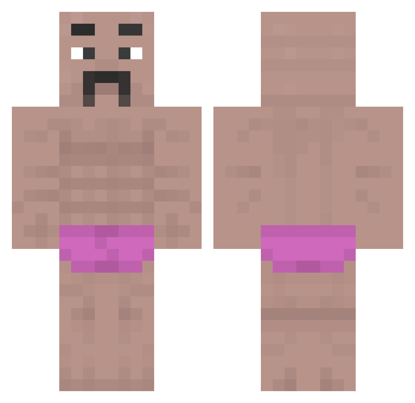 _tkim Minecraft skin, front and back view