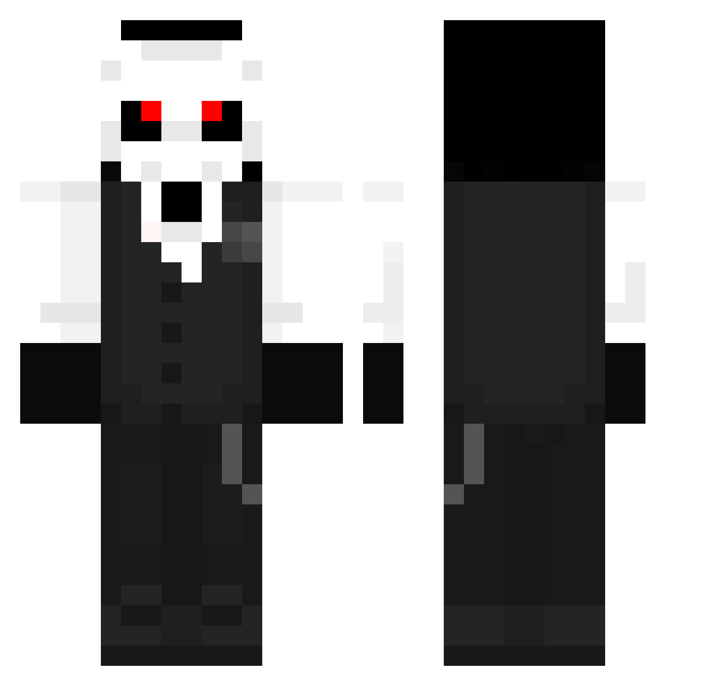Klyntar5 Minecraft skin, front and back view