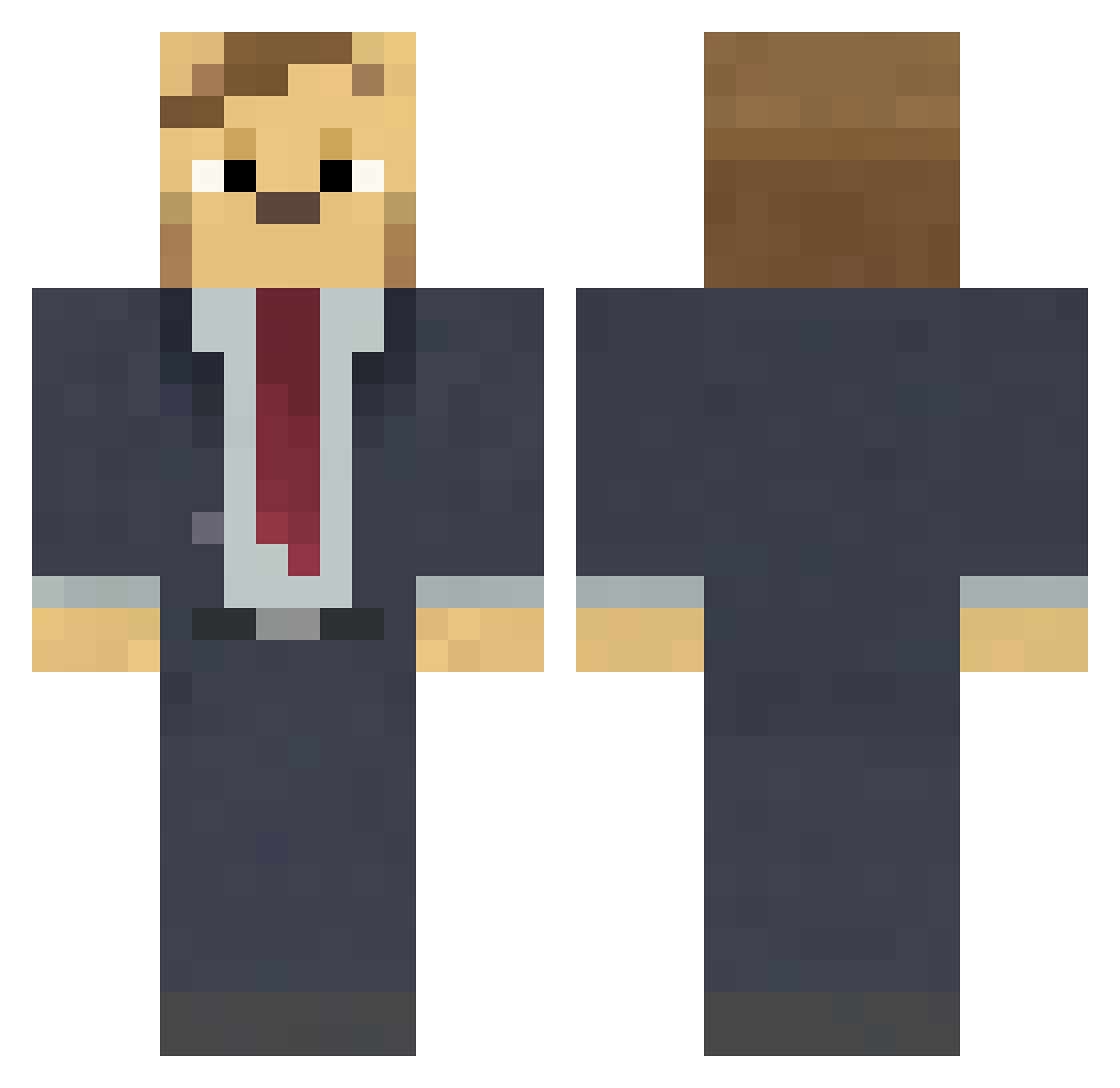 venirsatir Minecraft skin, front and back view